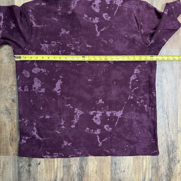 NWT Under Armour Journey Terry‎ 1/4 Zip Men’s Large Purple Maroon Tie Dye $85 - Picture 9 of 9